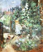 Berthe Morisot Child among Staked Roses Sweden oil painting artist